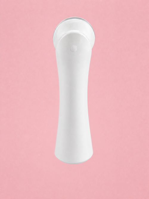 Back view of the Solwynn Contour, showing its smooth, contoured white handle.